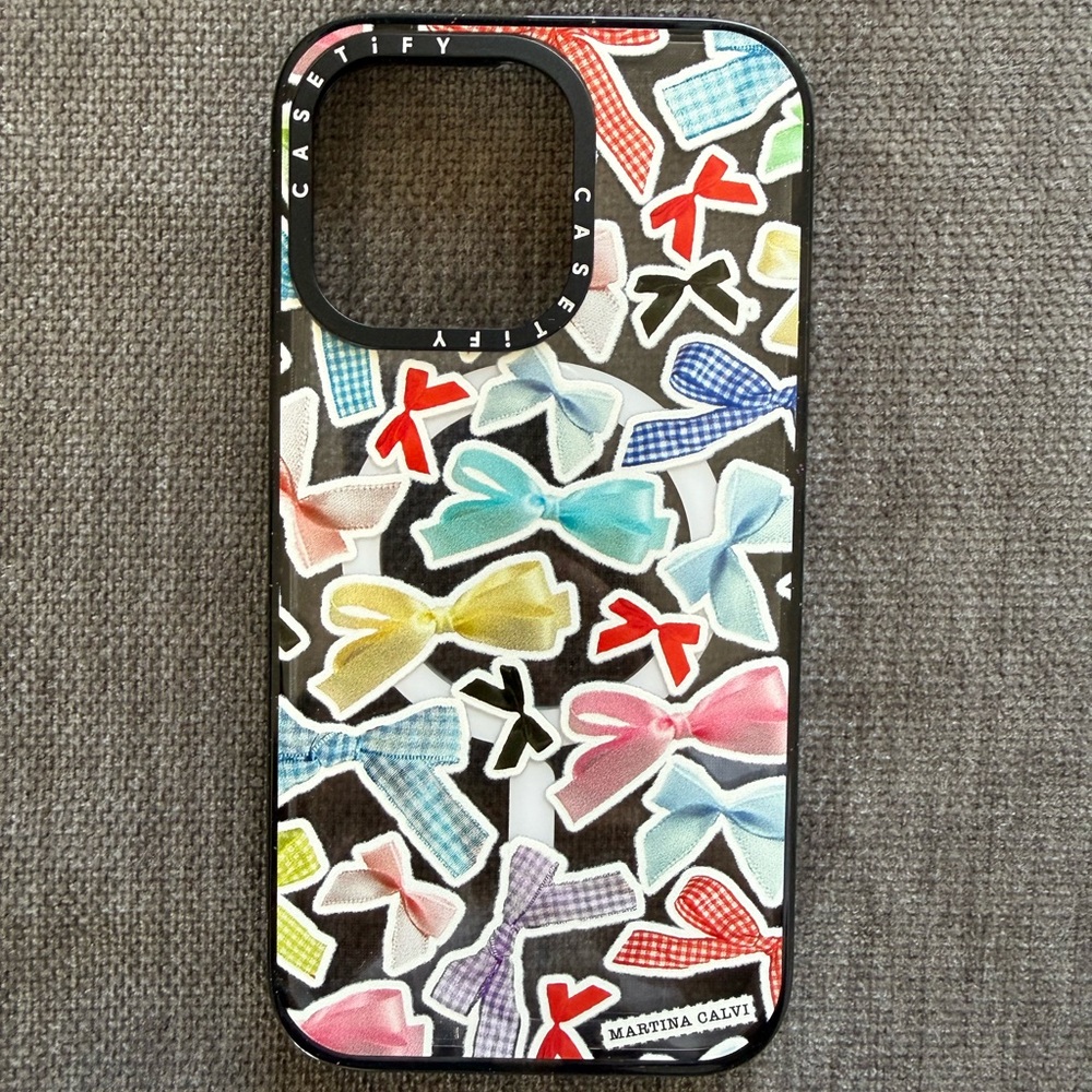 Casetify Bow Pattern iPhone 16 Case